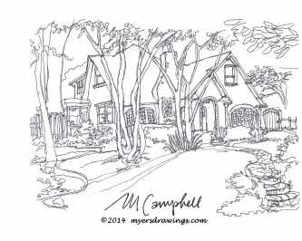 Myers Tulsa Line Drawing