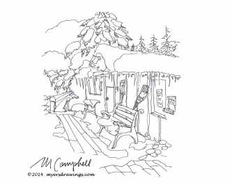 Myers Campbell sketch house